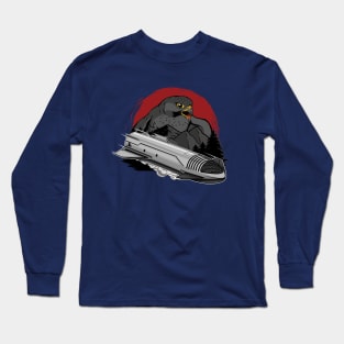 Space Starship Mars Rocket with Falcon Long Sleeve T-Shirt